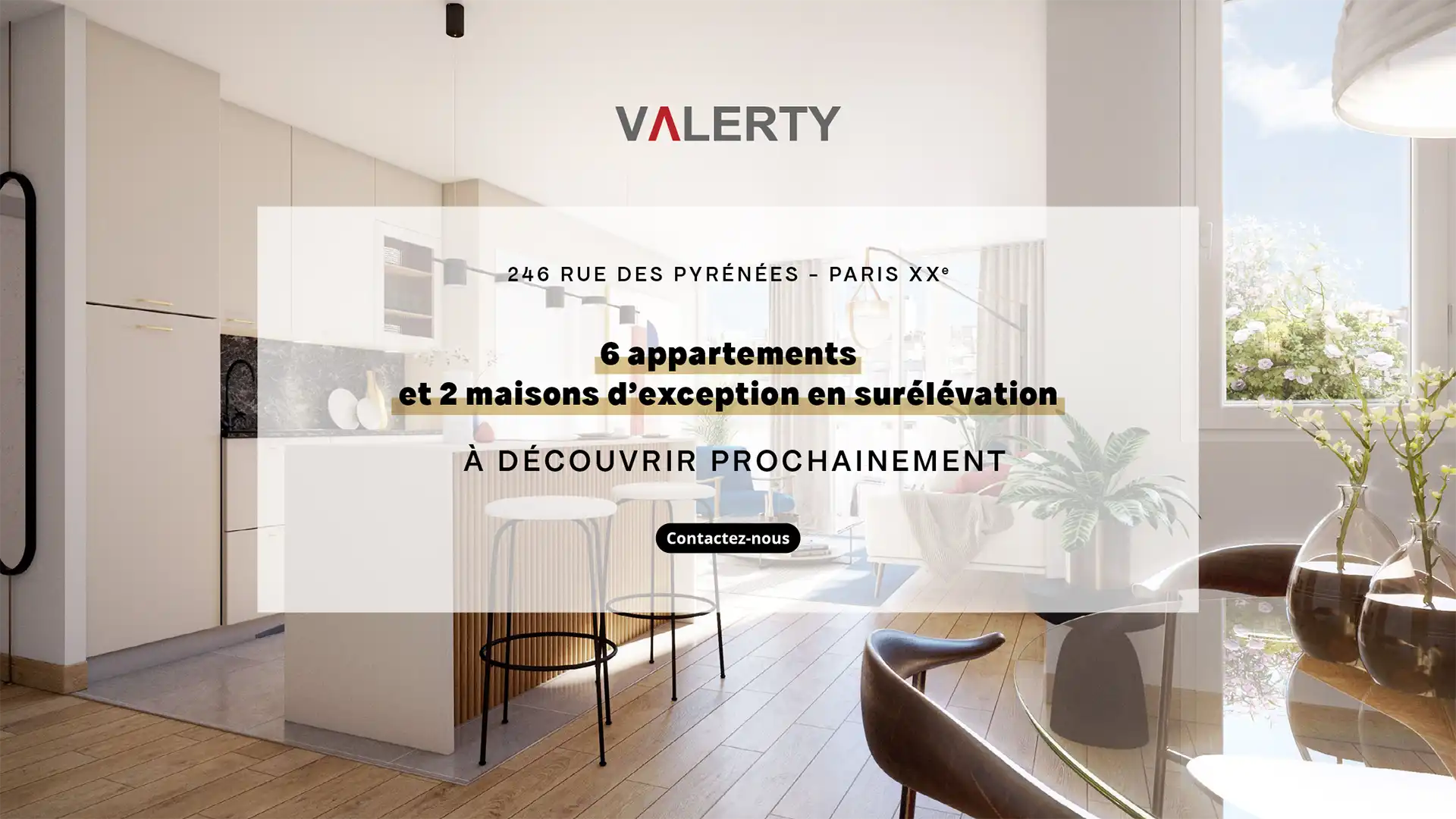 6 appartements et 2 maisons d'exception en surélévation